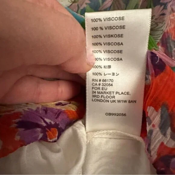 Anthropologie | Women's Multicolor Malibu Floral Maxi Dress Size 12 - Picture 12 of 15